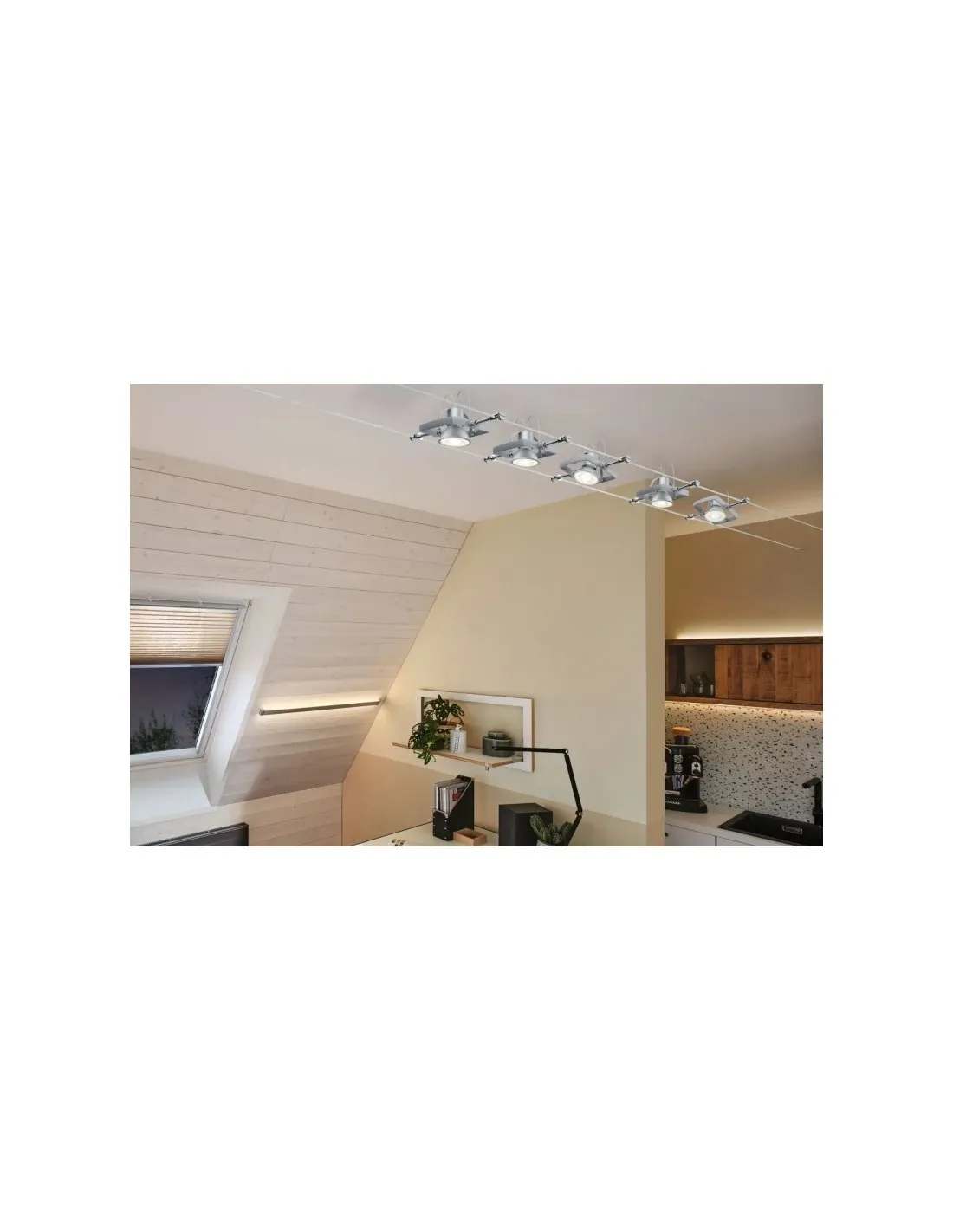 Ampoule Led GU5.3 dimmable 6,5W blanc chaud grise - Paulmann
