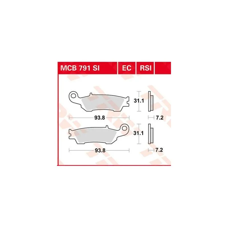 BRAKE PAD SI SINTER OFFROAD - piecemotoquad