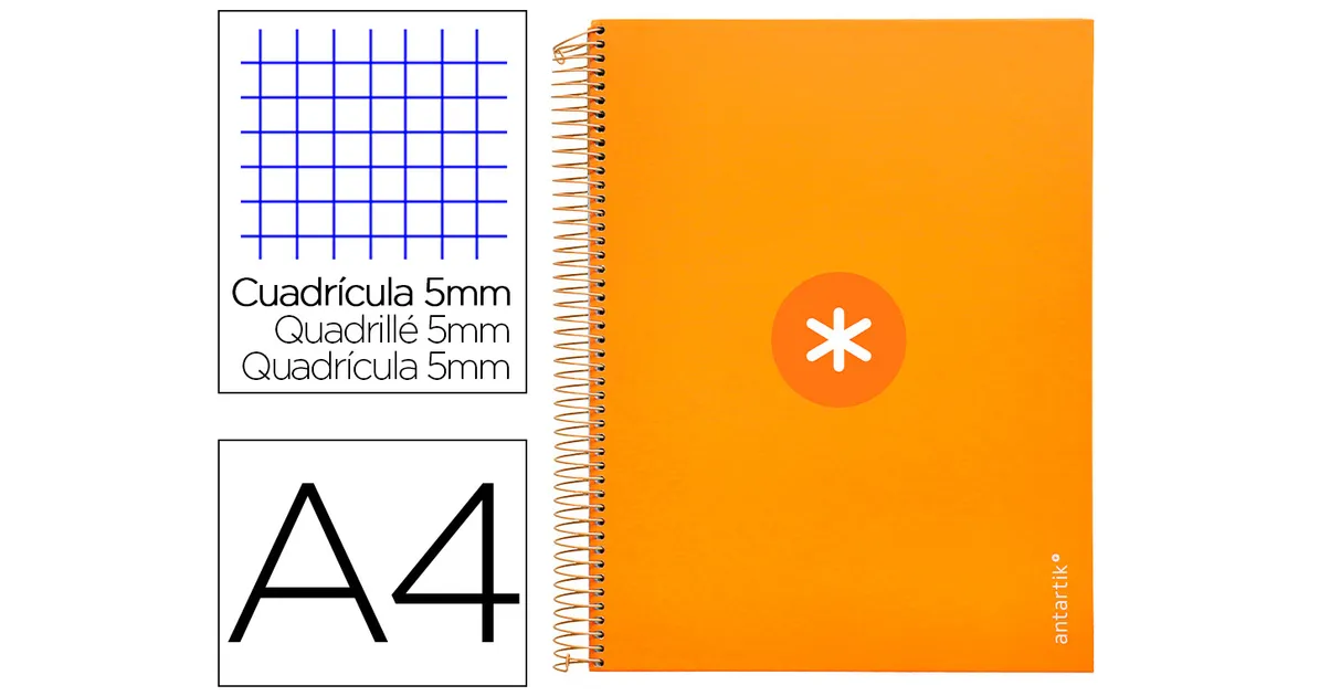 CAHIER DE BUREAU ANTARTIK A4 JAUNE MOUTARDE
