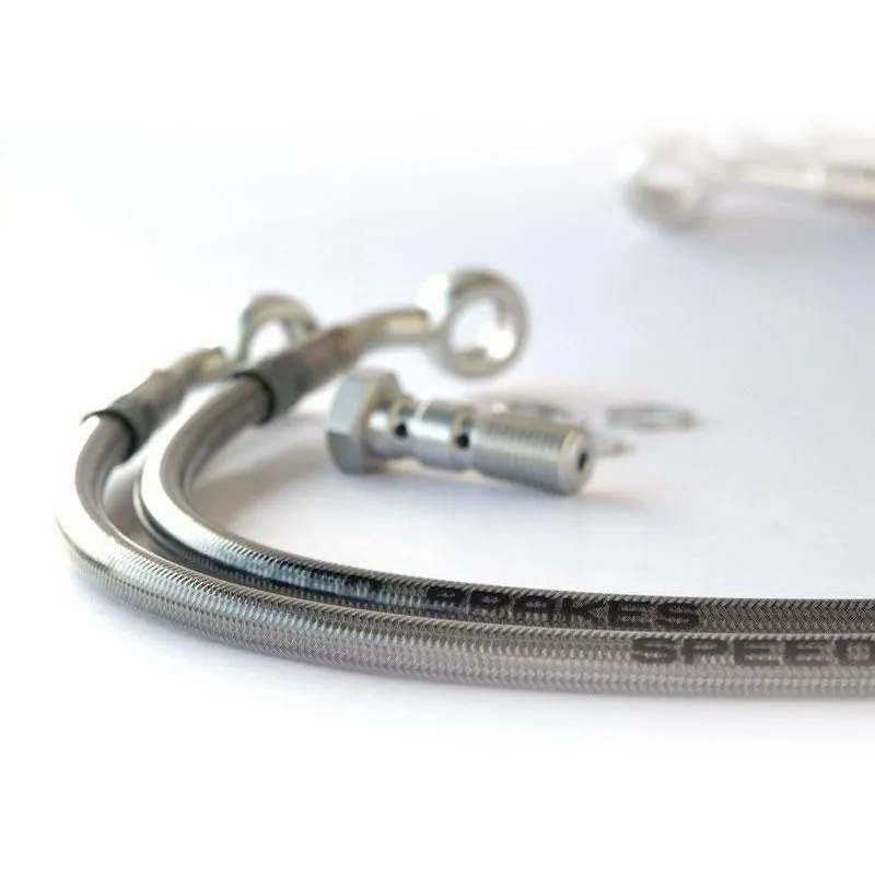 Durite d'embrayage d'aviation SPEEDBRAKES inox/raccord rouge Suzuki VS 1400