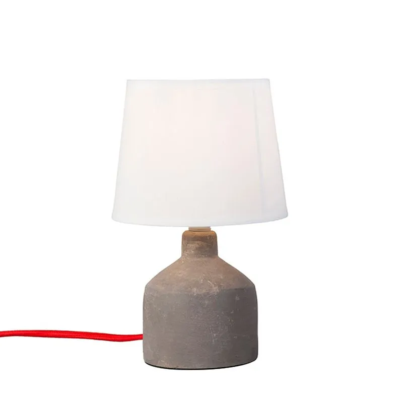 Lampe de table Cemento blanc