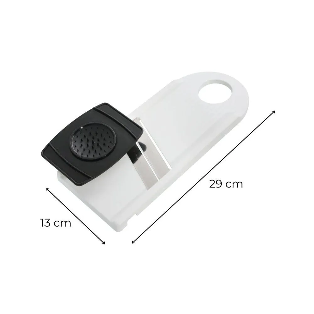 Mandoline de cuisine manuelle double lame avec protège main fackelmann basic