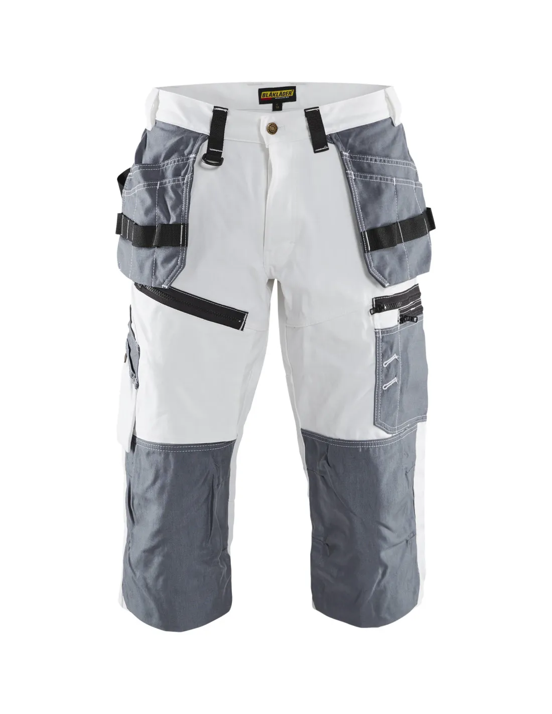 Pantacourt X1500 peintre Blanc/Gris clair | 151112101094 - Blaklader