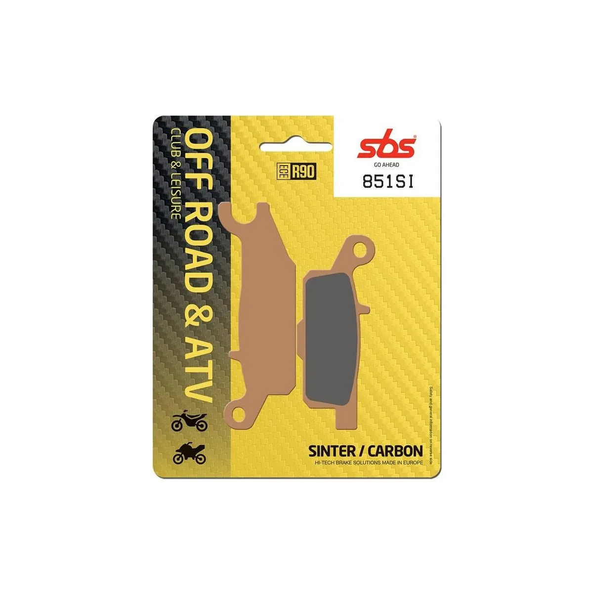 Plaquettes de frein SBS 851 SI Sinter