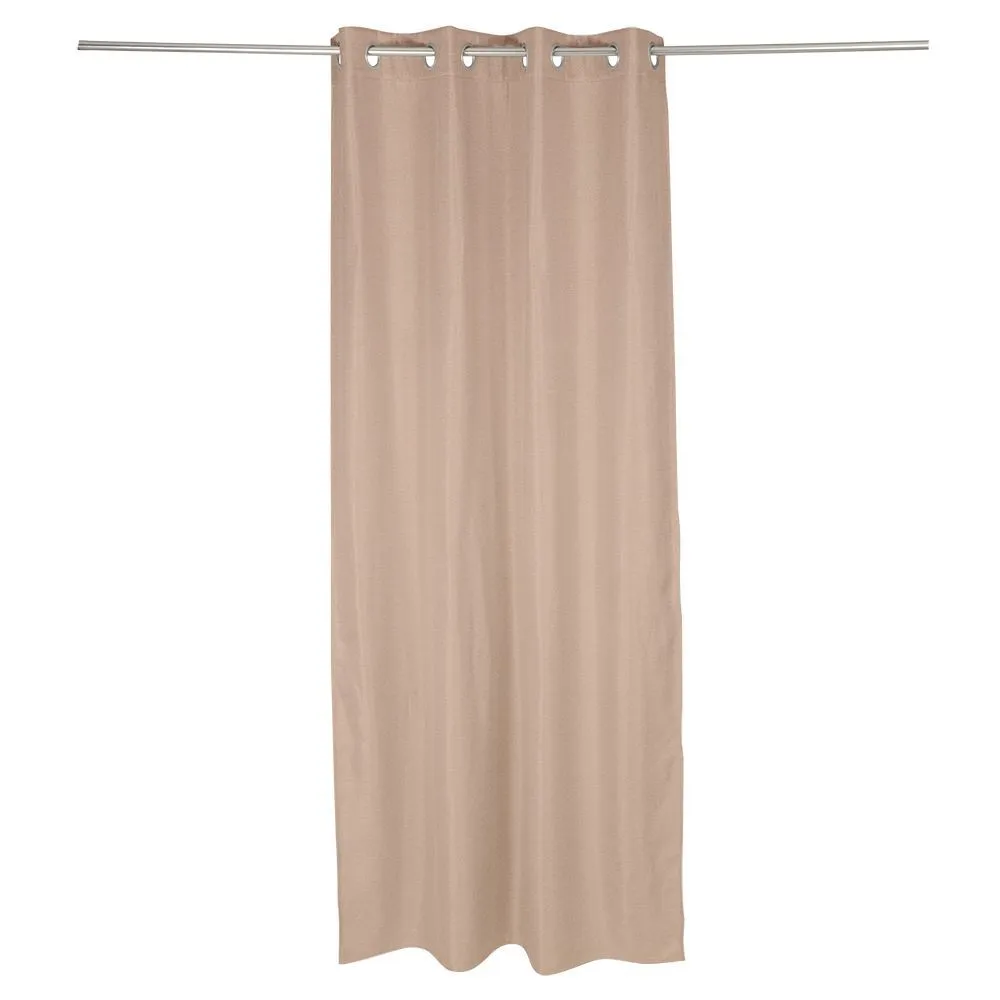 Rideau occultant effet tramé beige 140x240cm