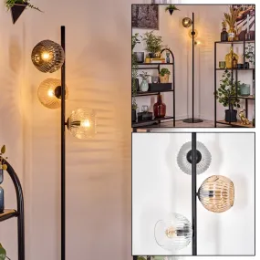 Ripoll Lampadaire Ambre, Clair, Fumé, 3 lumières