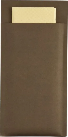 Serviette Etui à Couvert Cacao 