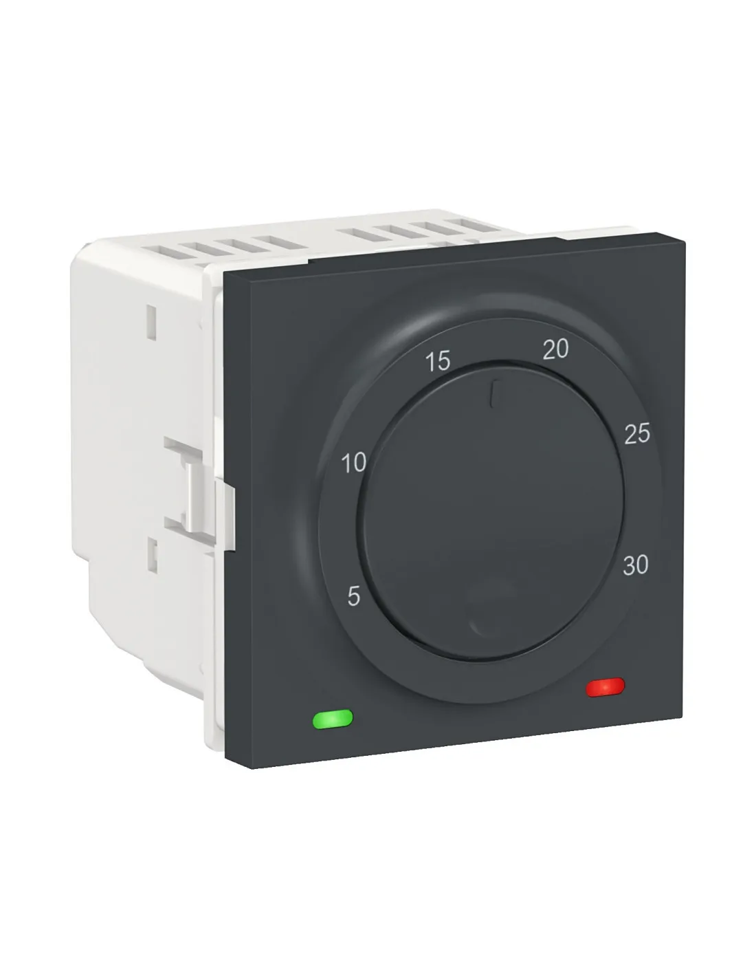 Unica thermostat chauffage / climatisation 8A Anthracite méca seul SCHNEIDER NU350154