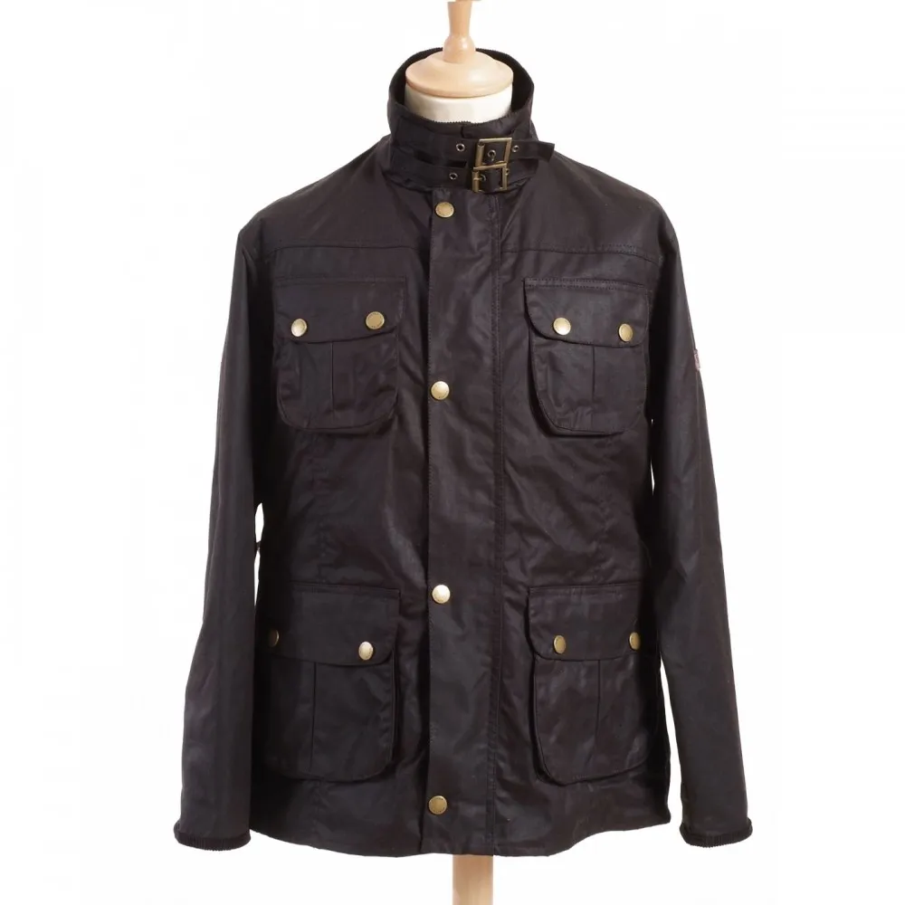 Veste motard Blouson de moto en coton huilé